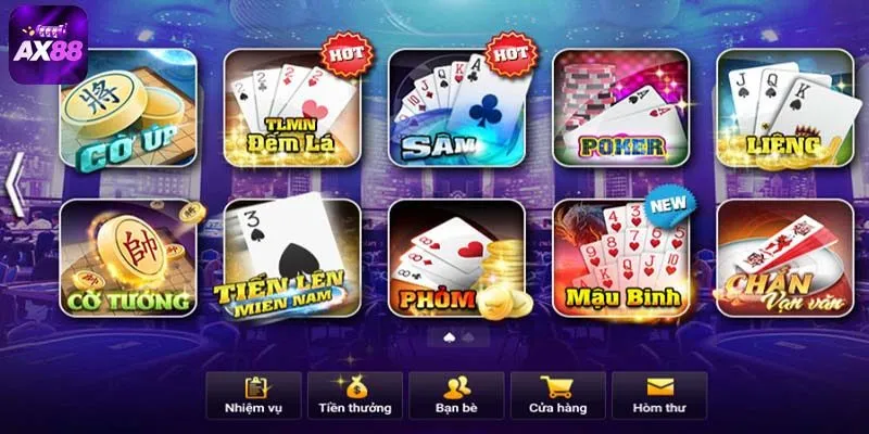Game bài AX88 - Địa chỉ chơi cá cược đổi thưởng hấp dẫn hàng đầu Việt Nam