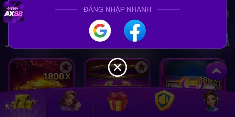 Hoàn tất đăng nhập AX88 và sử dụng các phương thức truy cập nhanh