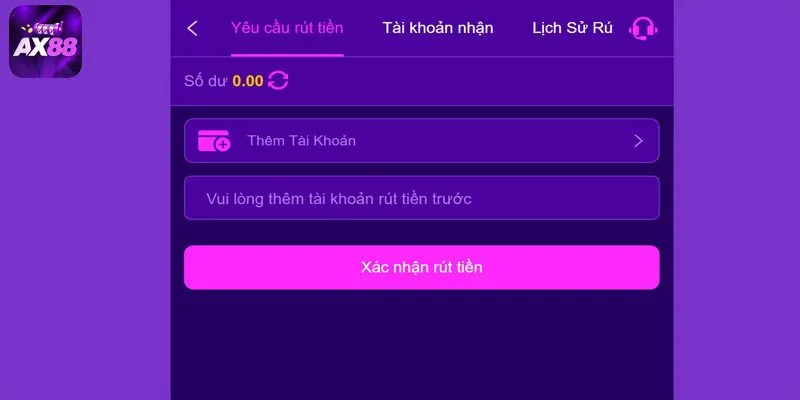 Hướng dẫn rút tiền AX88