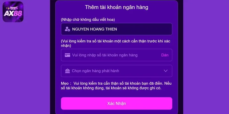 Liên kết tài khoản banking