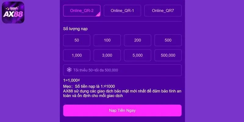 Nếu bạn nhập không chính xác thông tin nhà cái cung cấp thì giao dịch sẽ không thành công